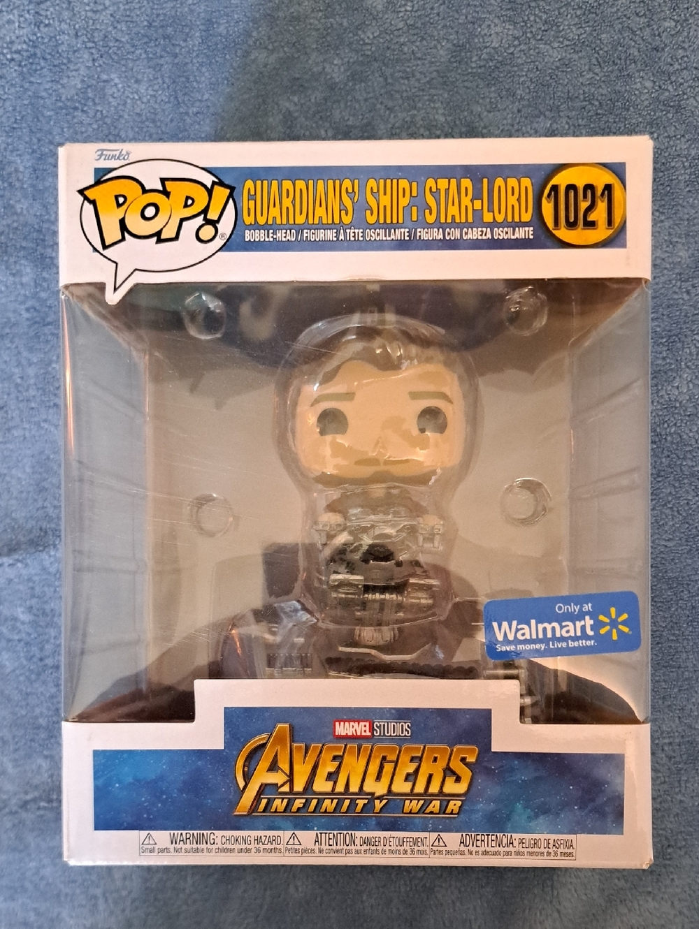 Funko Pop! Guardians' Ship Star-Lord - Blue & Yellow Packaging